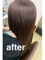 カットルームカラー 新庄店 イノアカラーで艶髪に