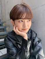 耳掛けマッシュショート こっくりbrown