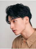 福岡大名メンズフェザーパーマフェザーショートニュアンスパーマ