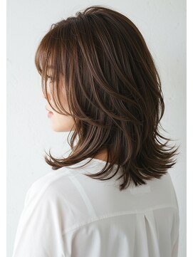 アントワープトーキョー(antwerp TOKYO) 30代40代50代外ハネミディアムレイヤー髪質改善酸性ストレート