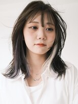 シエ バイ ケンジ 湘南台(sie by KENJE)&nbsp;【顔まわりインナーカラー】モカブラウン×ホワイトバイオレット