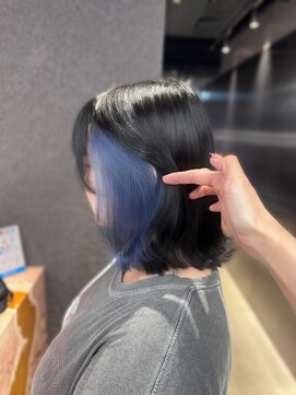 エン 栄店(enne) 大人ガーリー/ダークアッシュ/ミディアムレイヤーカット/栄