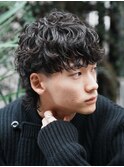 原宿メンズルーズパーマシャドウパーマフリックパーマ緩めfifth