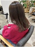 ミディアム/20代/30代/ハイライト/髪質改善/グレージュ