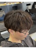 奈良シャドウパーマルーズパーママッシュ波巻きパーマ