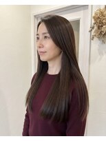 ヘアーサロンブランコ(hair salon blanco)&nbsp;大人ナチュラルな艶感シルキーストレート