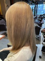 エイム ヘア デザイン 町田店(eim hair design)&nbsp;セミロング/ハイトーン/ブリーチ/ブロンド/韓国っぽヘア/町田駅