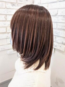 グランシュ 青葉台店(GranCieux) 艶感たっぷり☆ストレートセミディ