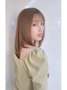 オーロ(ORO) 前髪ありボブルフ3スタイル☆マロンベージュ