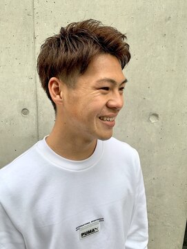 メンズアンダーバーホワイト 南海難波店(Men's _WHITE) メンズツーブロックショート