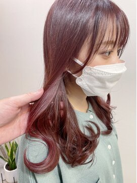 グーフィートーキョー 銀座(Goofy Tokyo) フェイスフレーミング/ピンク×ピンク/インナーカラー#東京銀座