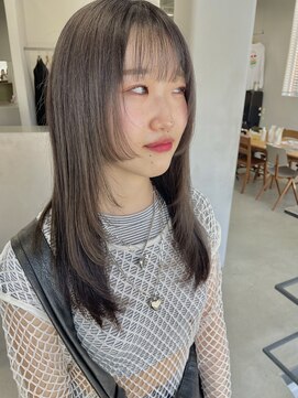 ヘアー アイス 御器所本店(HAIR ICI) 韓国ヘア似合わせレイヤーカット前髪顔周りカット大人美人