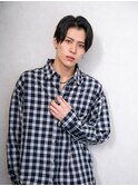 モテる黒髪男前ナチュラルセンターパート