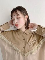 ムク 甲府(muku.)&nbsp;前髪/マチルダボブ/ピンクベージュインナー/グレージュ[甲府駅]