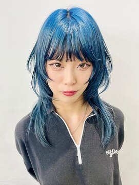 レコ 渋谷(LECO) ブルーカラーレイヤースタイル