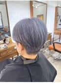 寒色系ハイトーンアイスブルーシルバーカラー 北千住