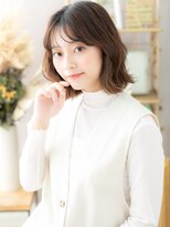 カバーヘア ブリス 戸田公園西口店(COVER HAIR bliss) 韓国風イヤリングカラー外ハネくびれボブc4戸田公園20代30代40代