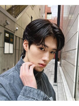 ガーデン 銀座(GARDEN) 艶センターパートニュアンスパーマカルマパーマダークアッシュ