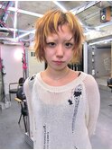 レイヤーカット/ショートカット/ハイライトカラー/顔周りカット