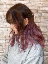 ヘアーアンジュ(Hair Ange)&nbsp;ピンクパープルグラデーション