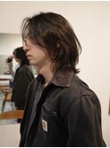 【メンズロング/阿部達哉】メンズレイヤー/ロン毛/ミディアム
