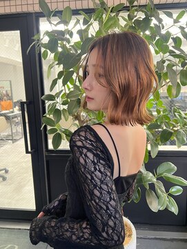 ネイロ 錦糸町(NeiRo) 魅力倍増カールセミディシアーカラーダークアッシュショートヘア