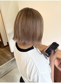 外ハネボブ×ベージュ[20代/30代/40代/50代/60代]