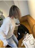 中明度グレージュバレイヤージュ