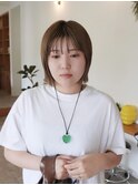 イメチェン/外ハネボブ/ワイドバング/前髪/美髪