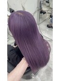 神戸三ノ宮/ラベンダーカラー/紫/パープル/ブリーチハイトーン