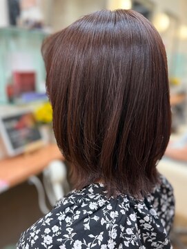 ヘアーメイク ツインズ(Hair Make TWINS) 大人可愛いピンクアッシュ外ハネミディ