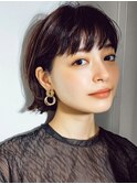 20代30代40代ハンサム耳掛けショートスタイル