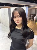 黒髪艶ロング　髪質改善　ストレート　くびれヘア　夏ヘア