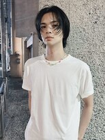 メゾンアクア 表参道(Maison ACQUA) =メンズボブ/フェザーパーマ/MEN’S HAIR/ブルーブラック
