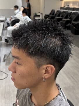 ビカムメンズヘアー 栄店(become men's hair) 短髪スパイキーショート/フェード/刈り上げ/メンズショート