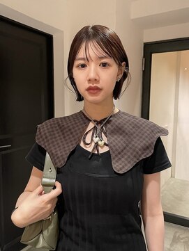 ケイトミラー(KATE Mirror) 【KANON】ミニボブポイントカットチョコレートブラウン