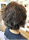 パーマショート/ウェットヘア/20代/30代/40代/50代/60代
