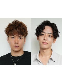 無造作パーマや動きのあるカットでONもOFFも自在に楽しめるトレンド感あるメンズスタイルが人気◎ [高松]
