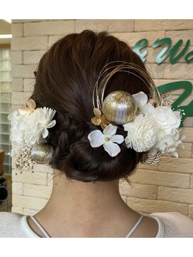 ふわっとシニヨン