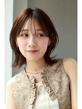 20代30代40代伸ばしかけヘアツヤ髪スタイルブリーチなしカラー