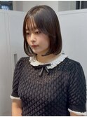 大阪梅田/着物ヘア/大人ガーリー/ダークアッシュ/似合わせカット