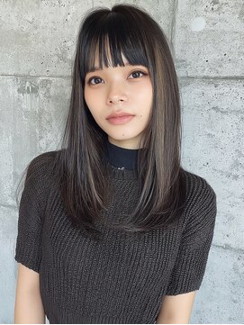 アンドレイ 表参道(andrey) 着物ヘア/ダークアッシュ/ミディアムレイヤーカット/表参道