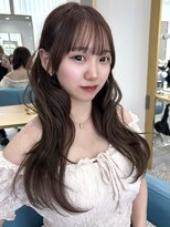 ボタン 熊本(VOTAN) 韓国ヘア/レイヤーカット/前髪/顔まわり/マロンブラウン