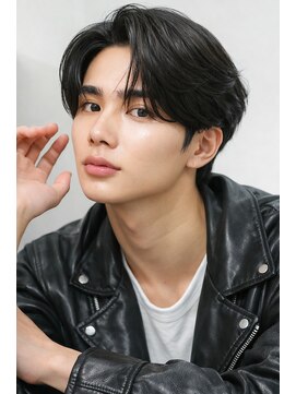 セリ(ceri) メンズカットメンズヘアシースルーマッシュダウンパーマ