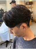 宇都宮メンズカットメンズパーマフェザーパーマセンターパート