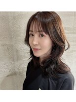ヘアアンドビューティー クローバー(Hair&Beauty Clover)&nbsp;大人可愛い・くびれミディ×シースルーバング