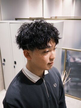 アレアル 広島並木通り店(ALEAR) 波打ちパーマ/波巻きパーマ/メンズショート/メンズカット