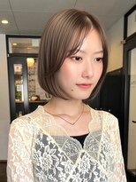 ロティー 天神(loty)&nbsp;ショート ボブ ブリーチ ダブルカラー ハイトーン 顔周りカット