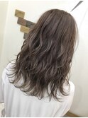 【アッシュ系カラー】ゆる巻きで可愛く！！