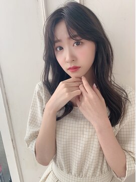 アリスバイアフロート 自由が丘(ALICe by AFLOAT) 〇韓国風 艶カラー ココアブラウン シースルーバング